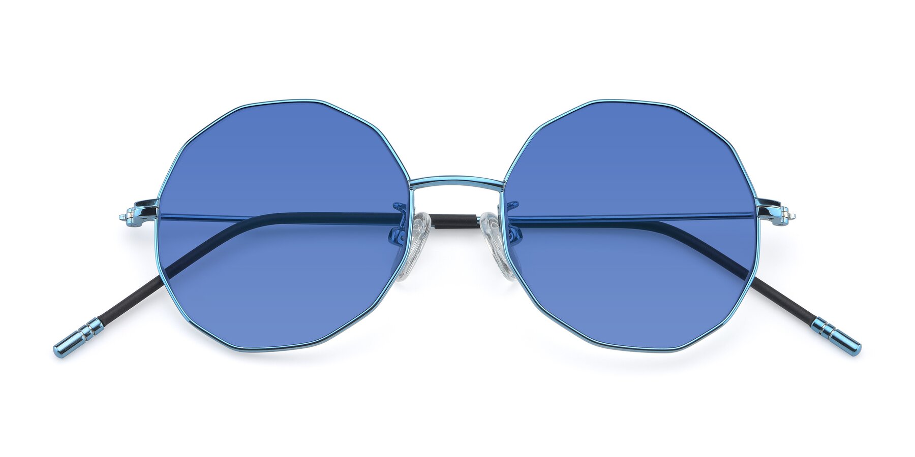 Folded Front of Dreamer in Blue with Blue Tinted Lenses