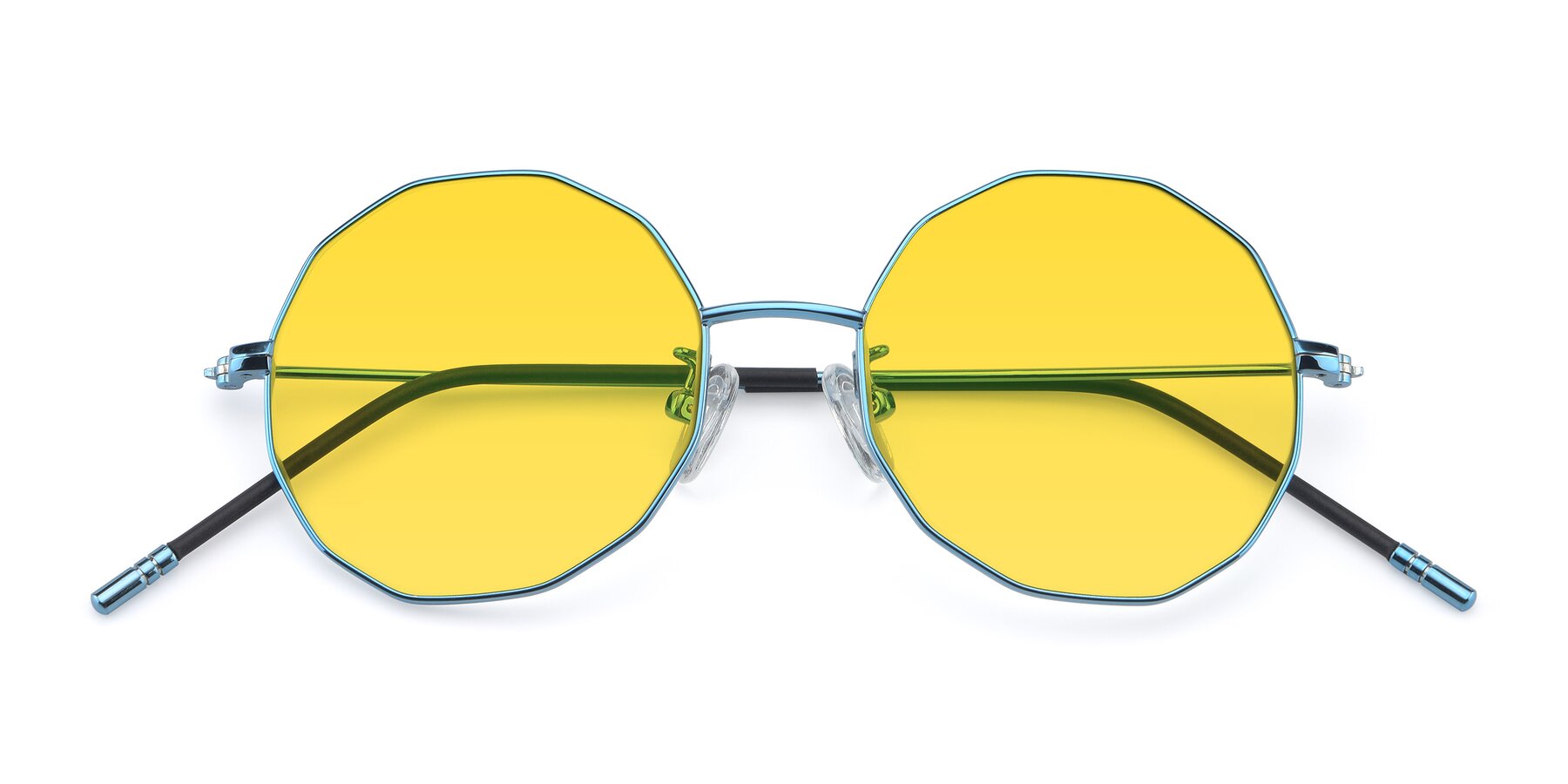 Folded Front of Dreamer in Blue with Yellow Tinted Lenses