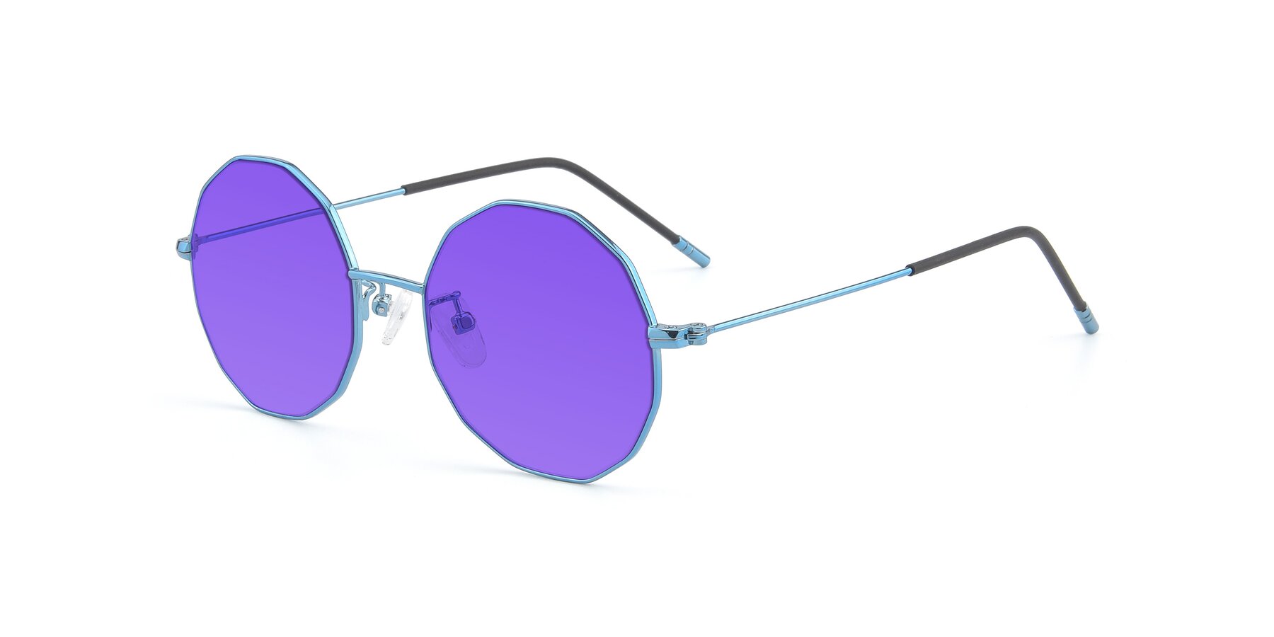 Angle of Dreamer in Blue with Purple Tinted Lenses