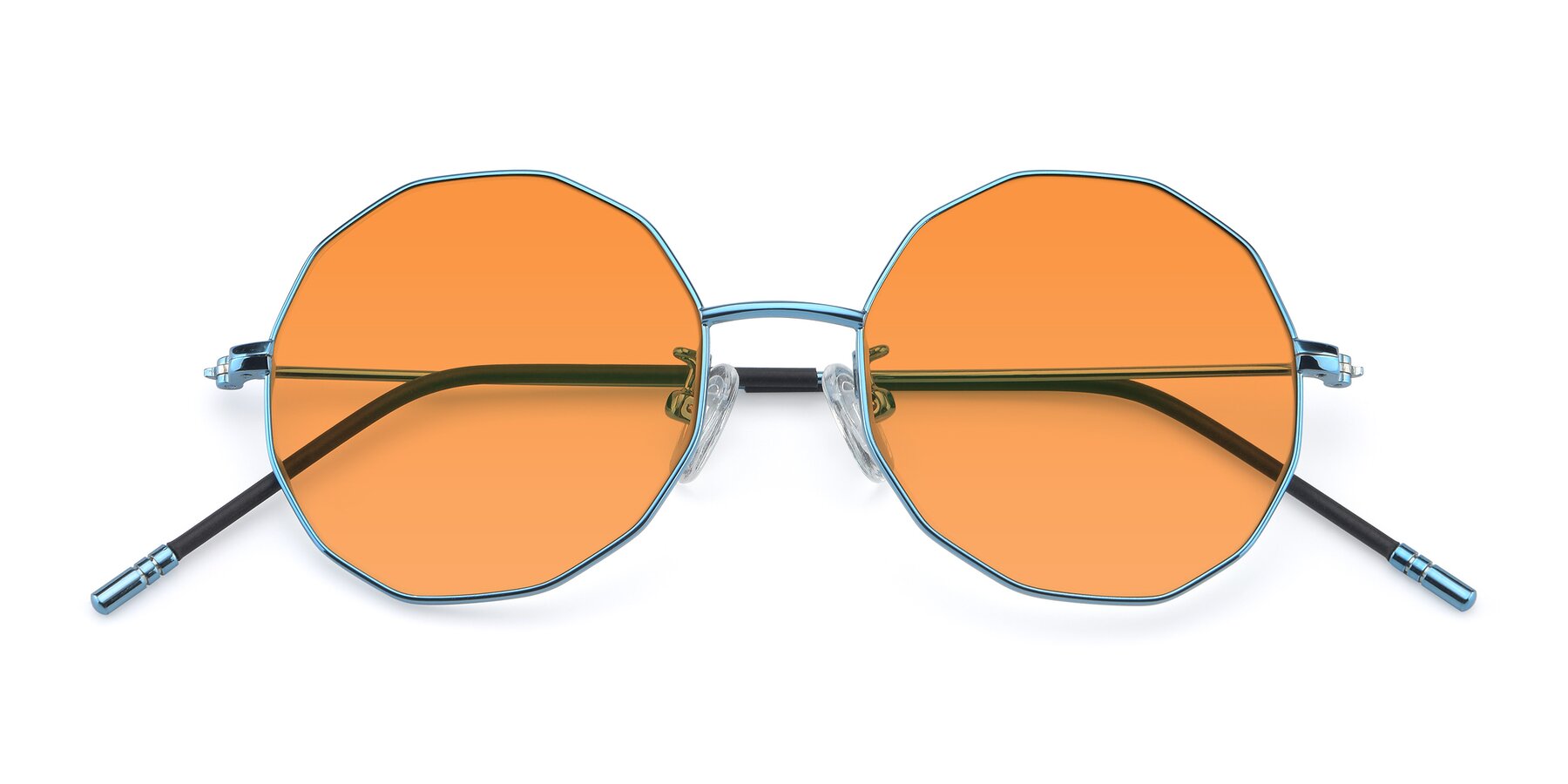 Folded Front of Dreamer in Blue with Orange Tinted Lenses