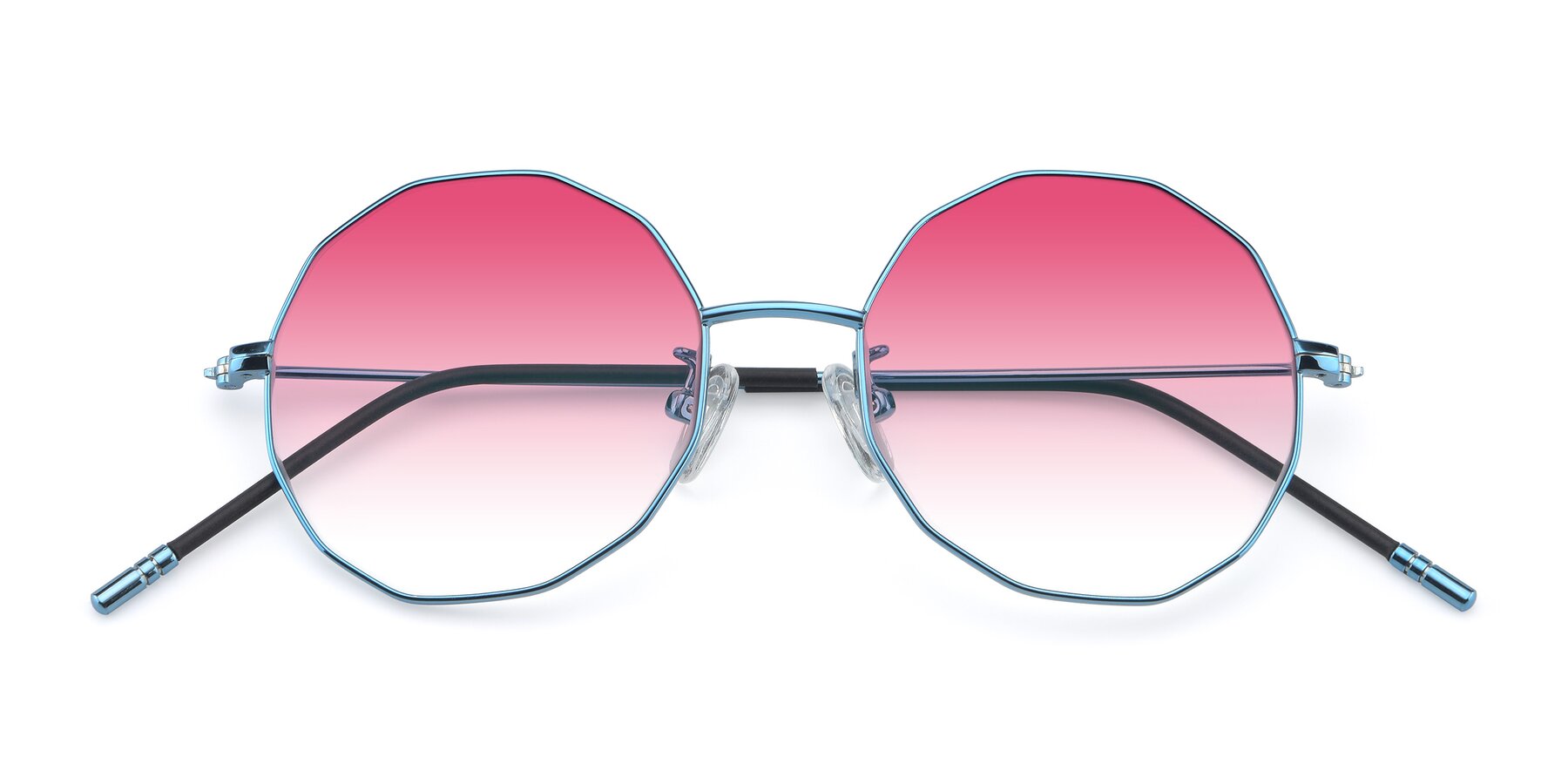 Folded Front of Dreamer in Blue with Pink Gradient Lenses