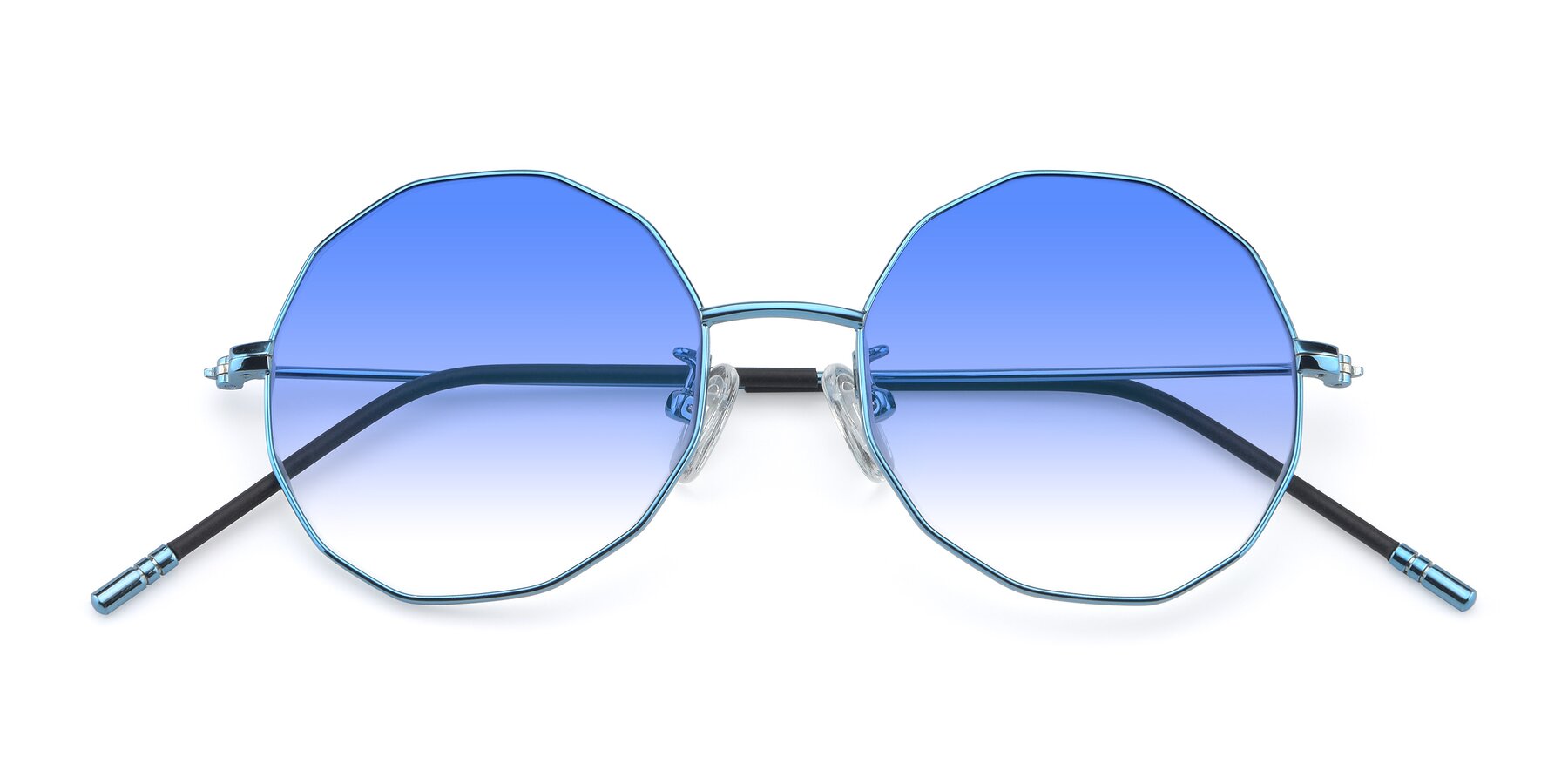 Folded Front of Dreamer in Blue with Blue Gradient Lenses