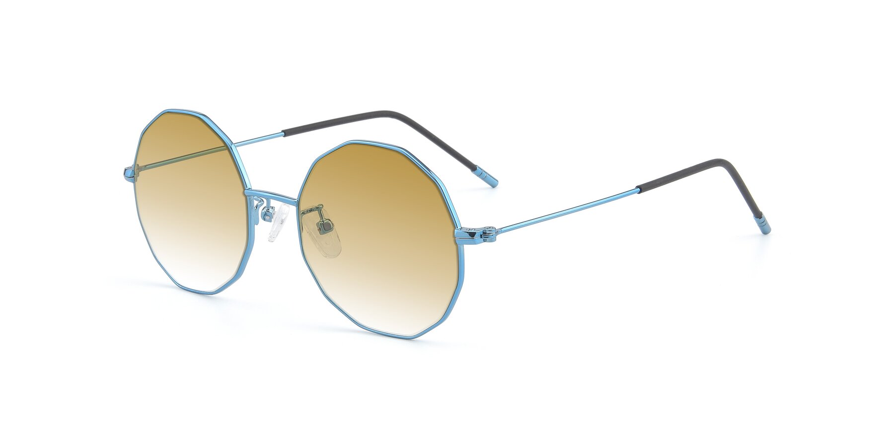 Angle of Dreamer in Blue with Champagne Gradient Lenses
