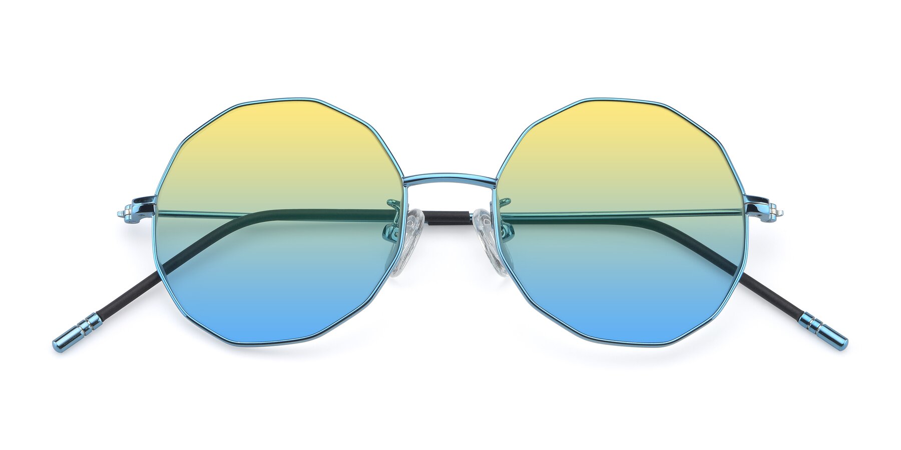 Folded Front of Dreamer in Blue with Yellow / Blue Gradient Lenses