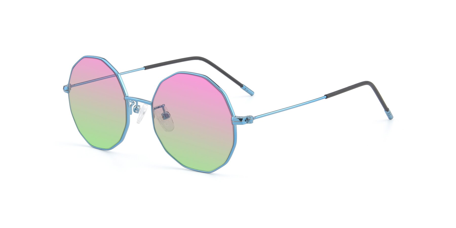 Angle of Dreamer in Blue with Pink / Green Gradient Lenses