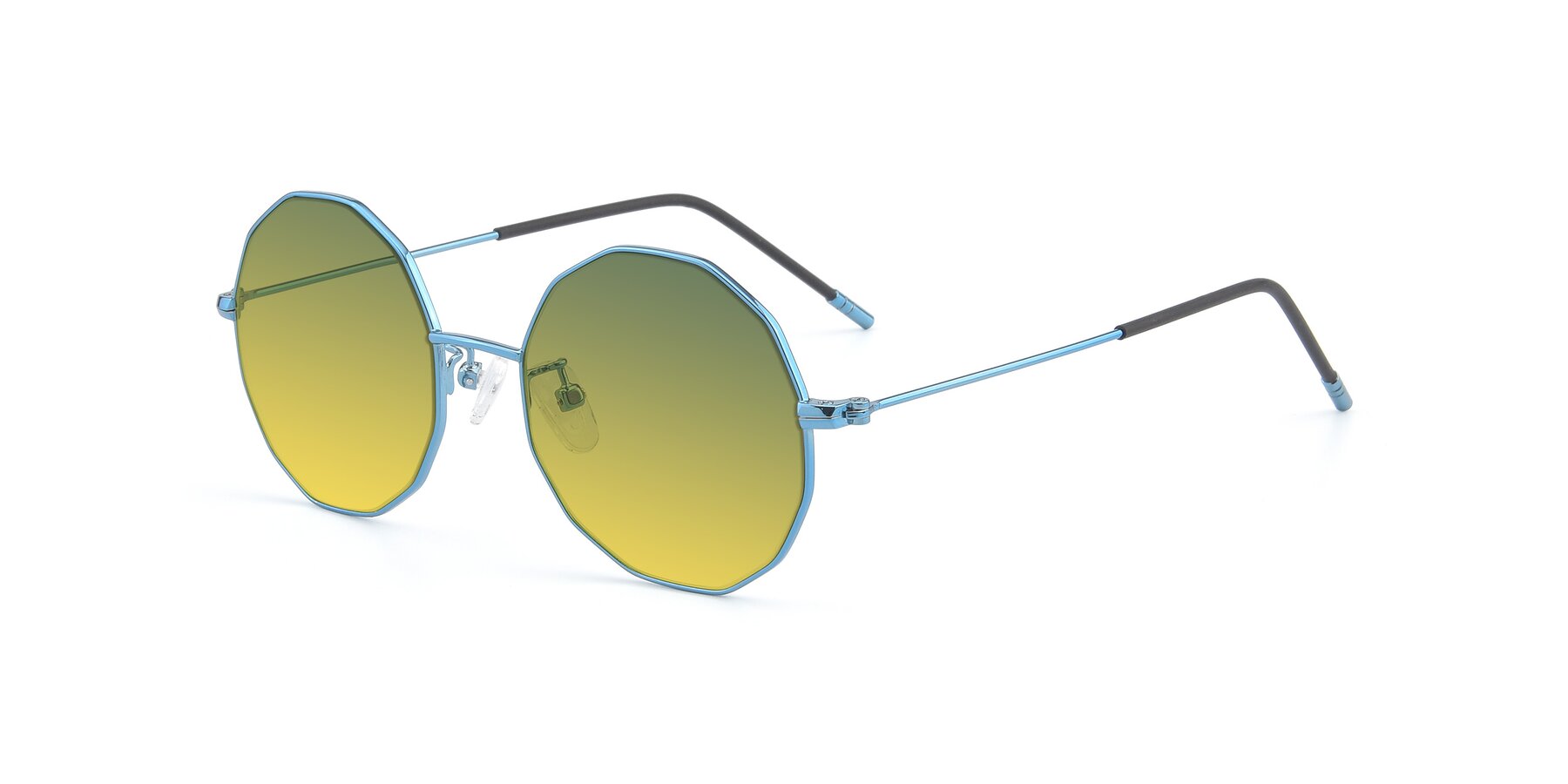 Angle of Dreamer in Blue with Green / Yellow Gradient Lenses
