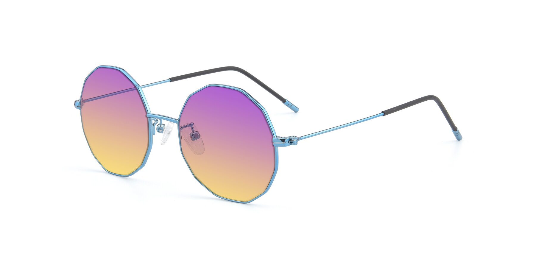 Angle of Dreamer in Blue with Purple / Yellow Gradient Lenses
