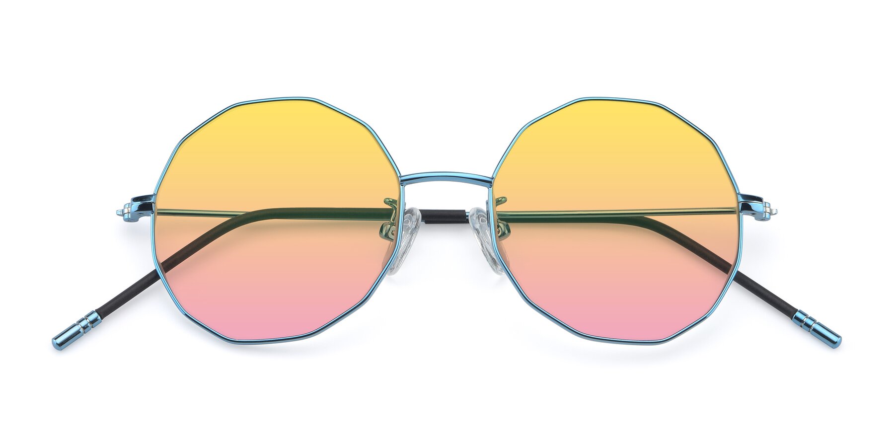 Folded Front of Dreamer in Blue with Yellow / Pink Gradient Lenses