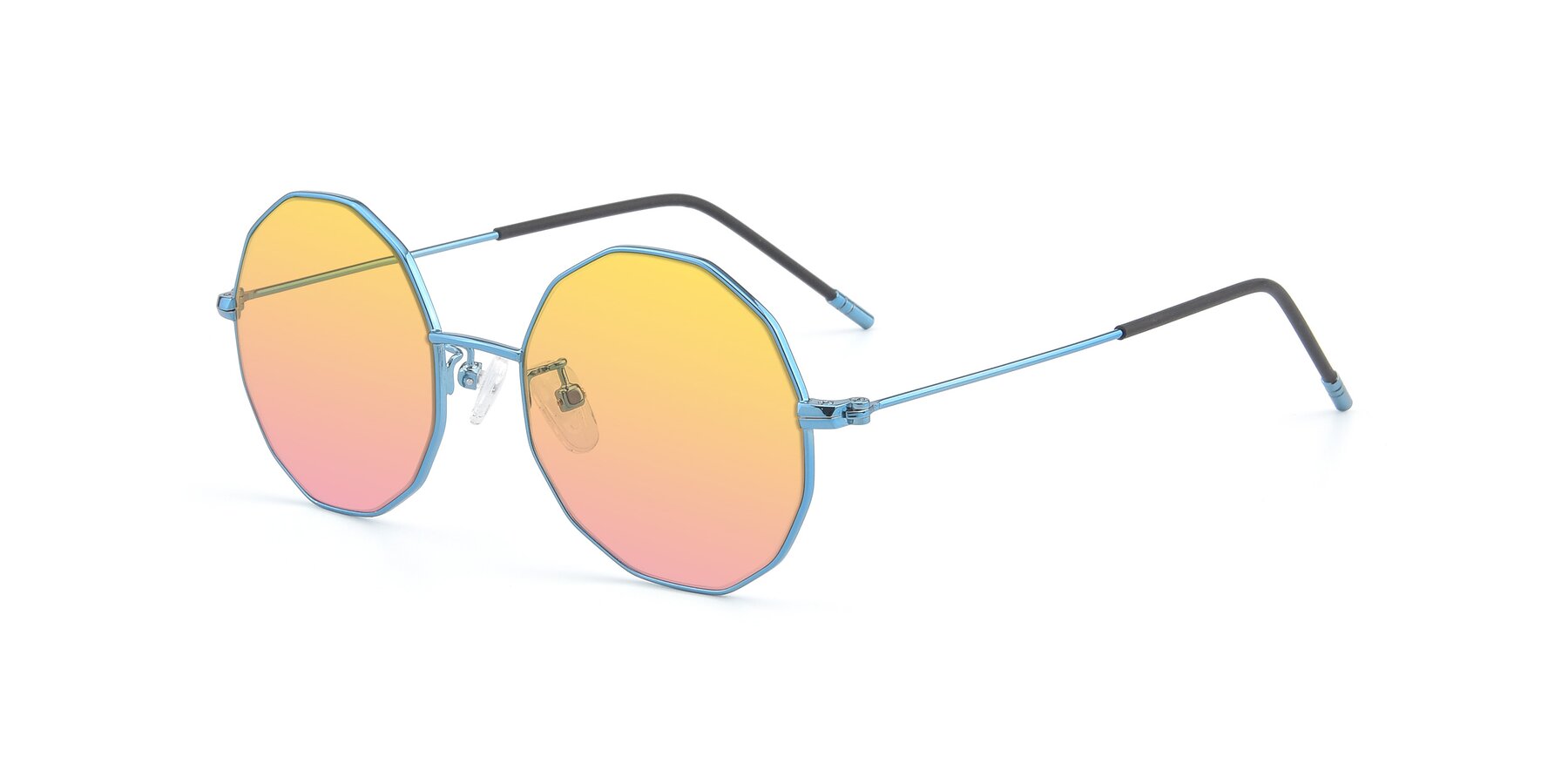 Angle of Dreamer in Blue with Yellow / Pink Gradient Lenses