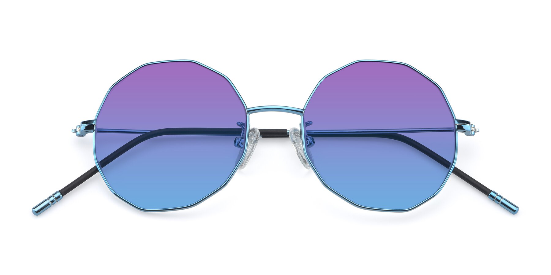 Folded Front of Dreamer in Blue with Purple / Blue Gradient Lenses