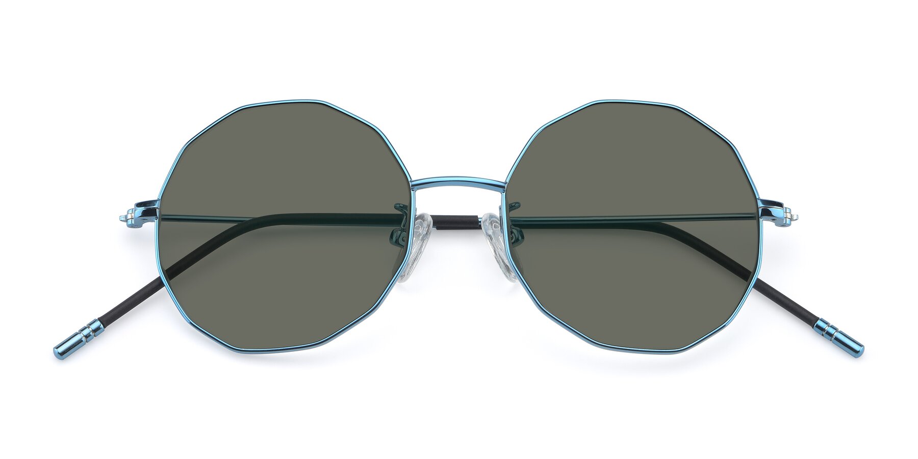 Folded Front of Dreamer in Blue with Gray Polarized Lenses
