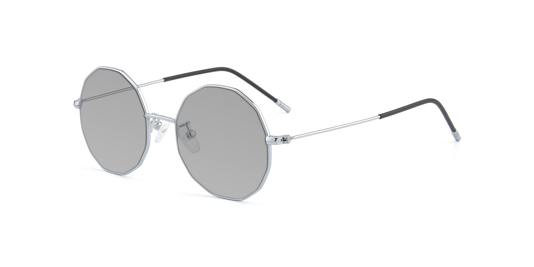Angle of Dreamer in Silver with Light Gray Tinted Lenses