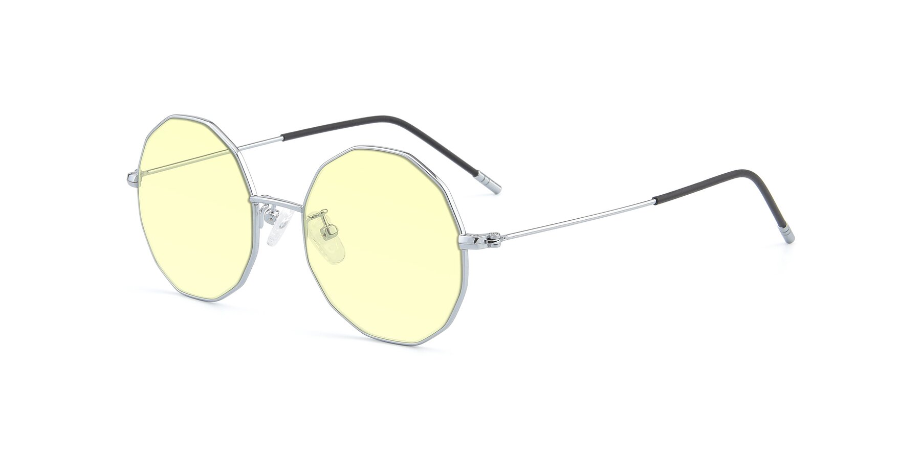 Angle of Dreamer in Silver with Light Yellow Tinted Lenses