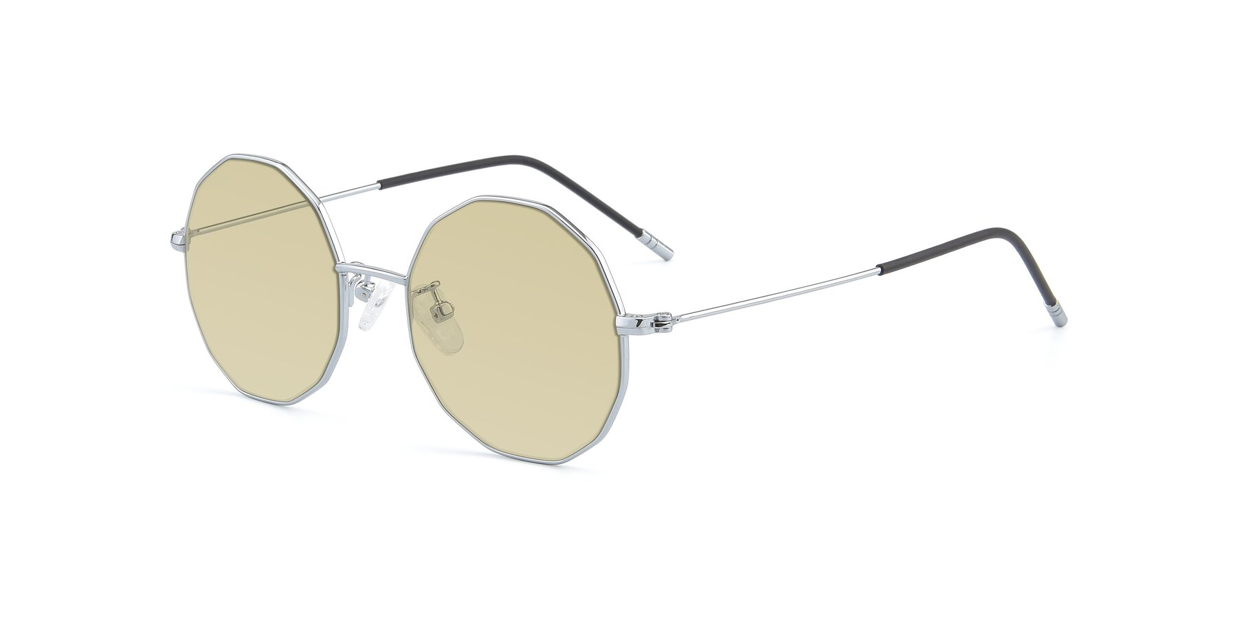 Angle of Dreamer in Silver with Light Champagne Tinted Lenses