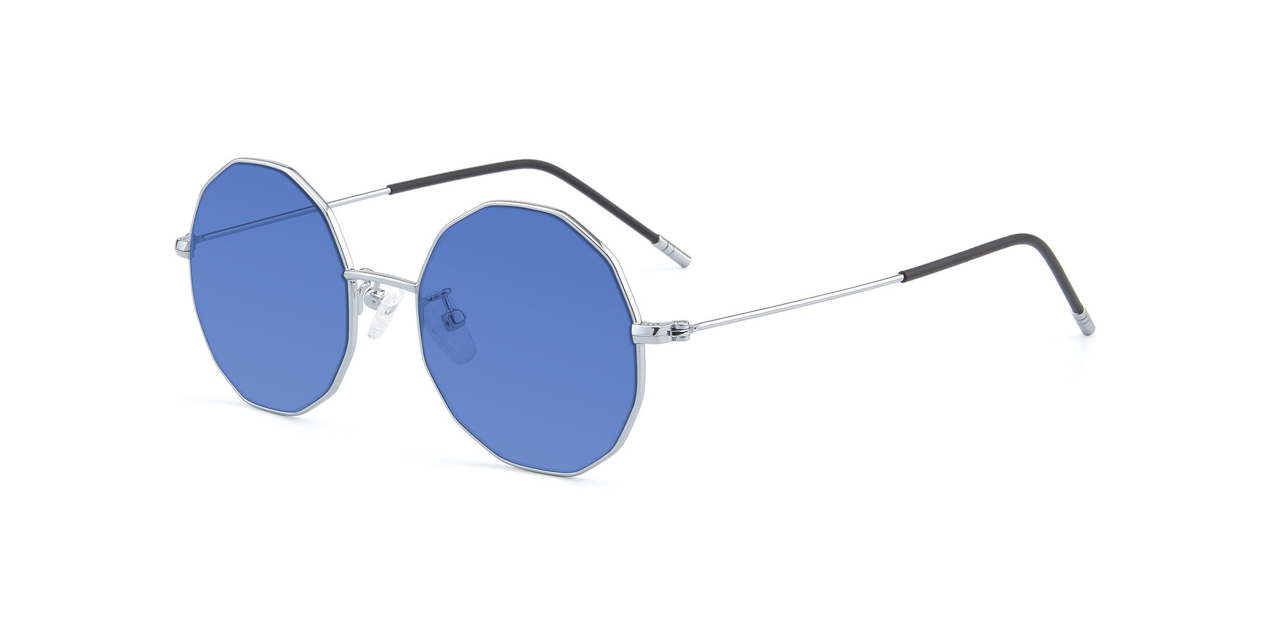 Angle of Dreamer in Silver with Blue Tinted Lenses
