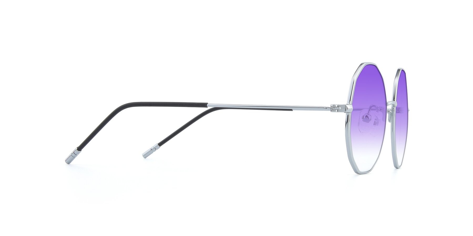 Side of Dreamer in Silver with Purple Gradient Lenses
