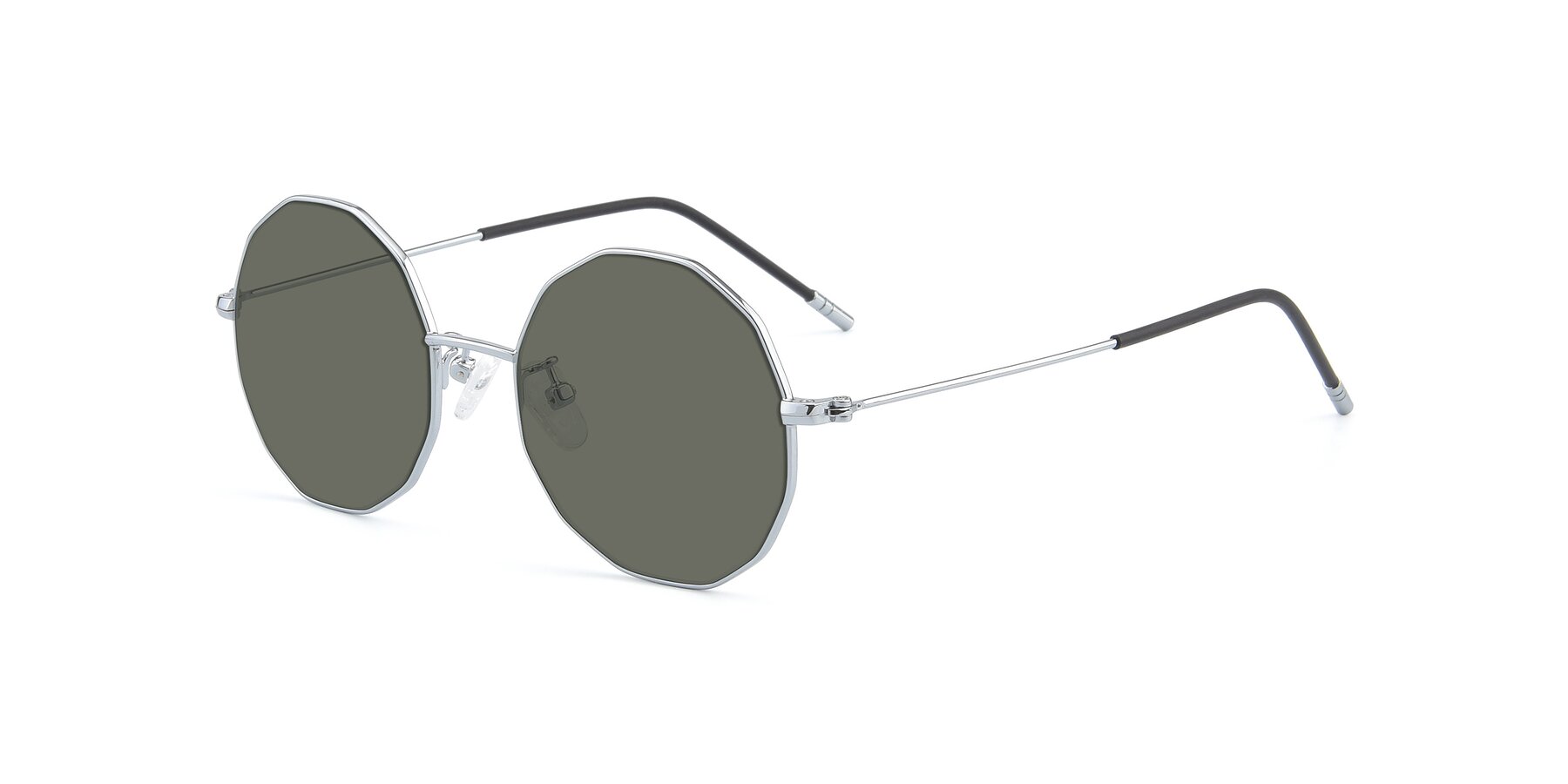 Angle of Dreamer in Silver with Gray Polarized Lenses