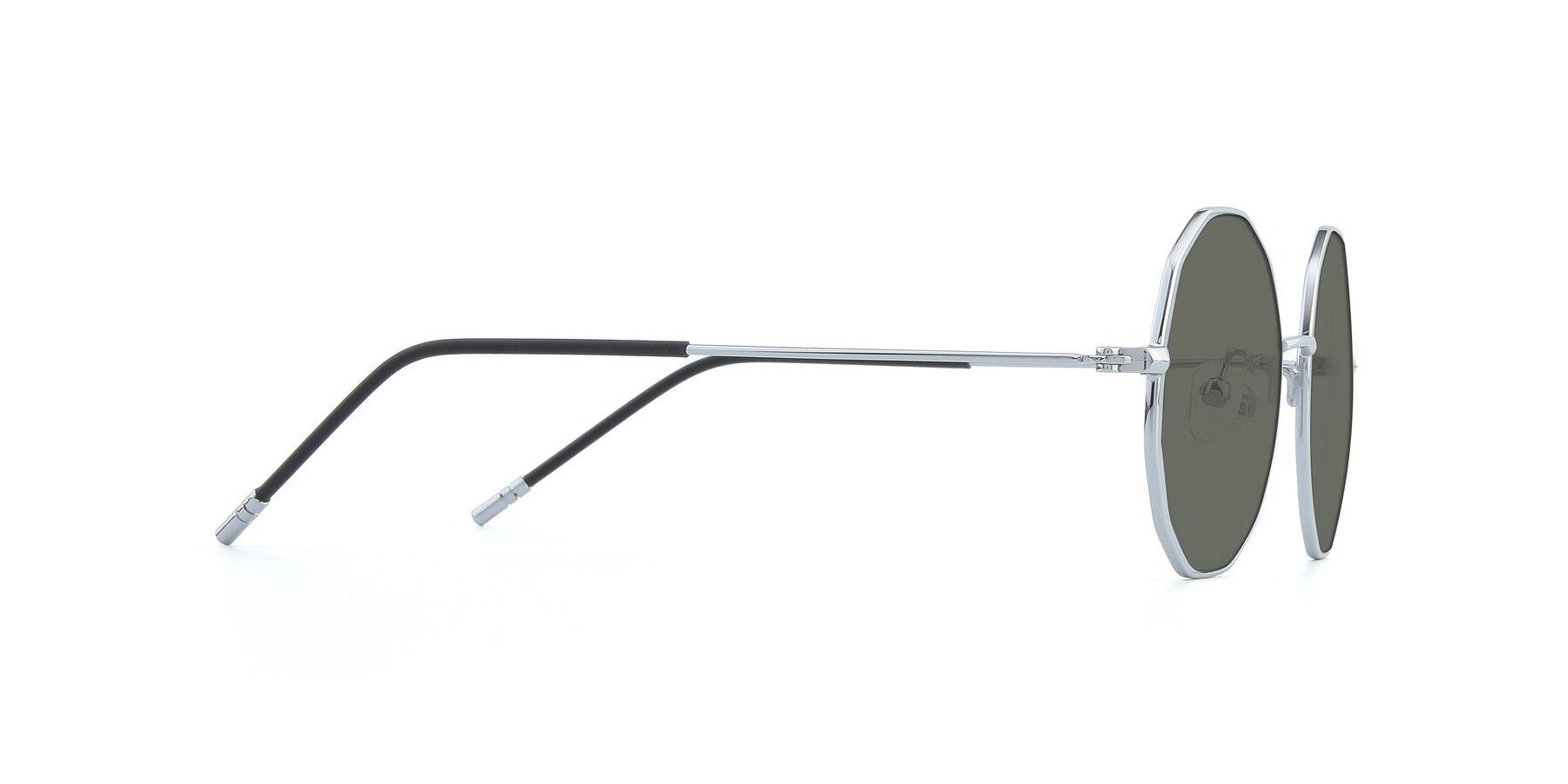 Side of Dreamer in Silver with Gray Polarized Lenses