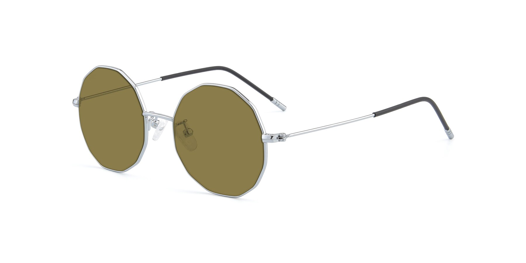 Angle of Dreamer in Silver with Brown Polarized Lenses