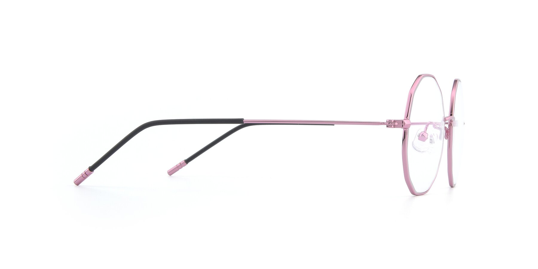 Side of Dreamer in Pink with Clear Reading Eyeglass Lenses