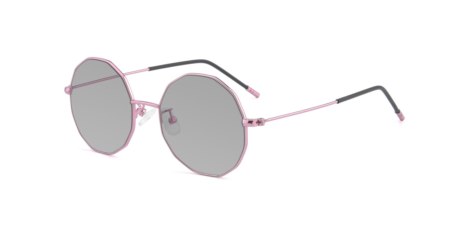 Angle of Dreamer in Pink with Light Gray Tinted Lenses