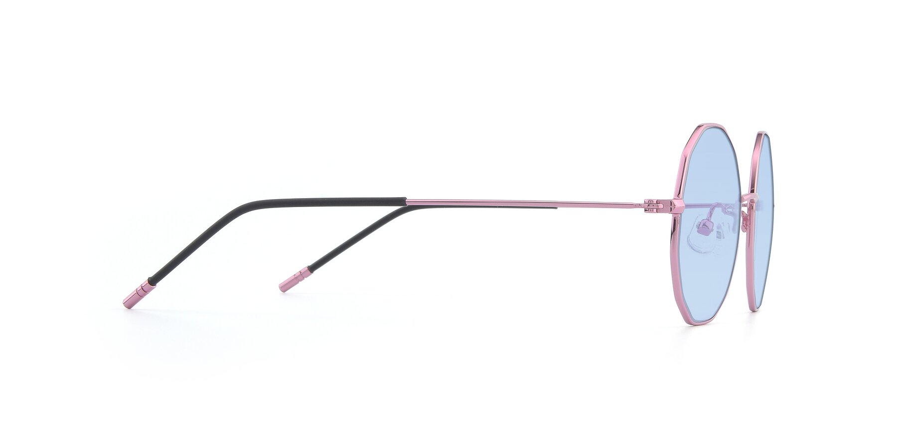 Side of Dreamer in Pink with Light Blue Tinted Lenses