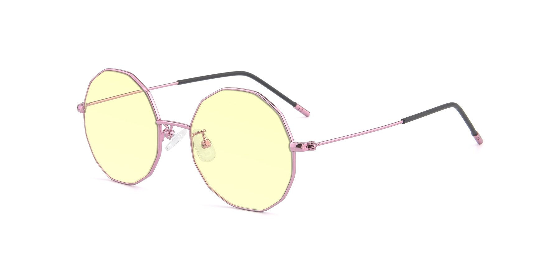 Angle of Dreamer in Pink with Light Yellow Tinted Lenses