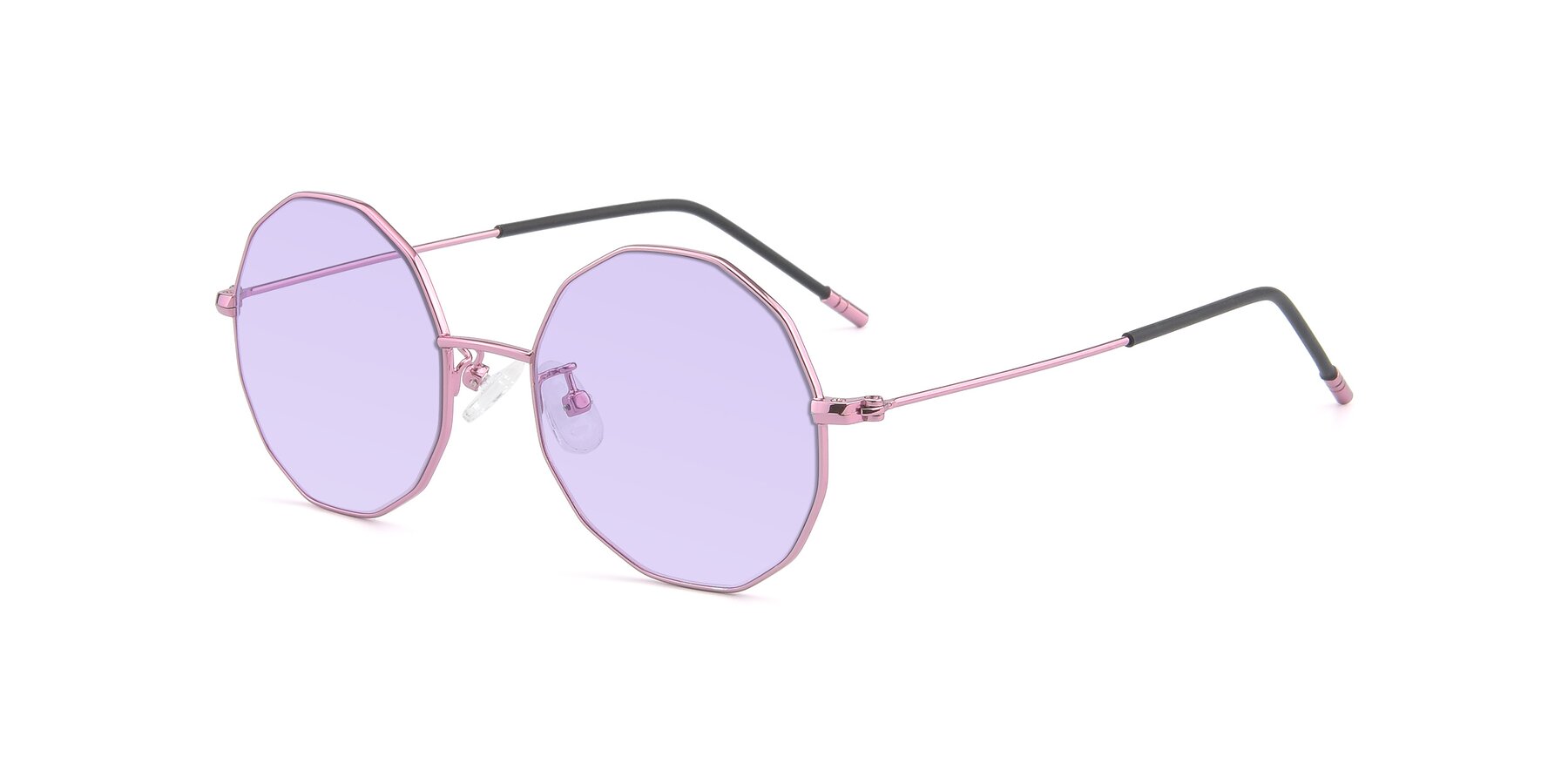 Angle of Dreamer in Pink with Light Purple Tinted Lenses