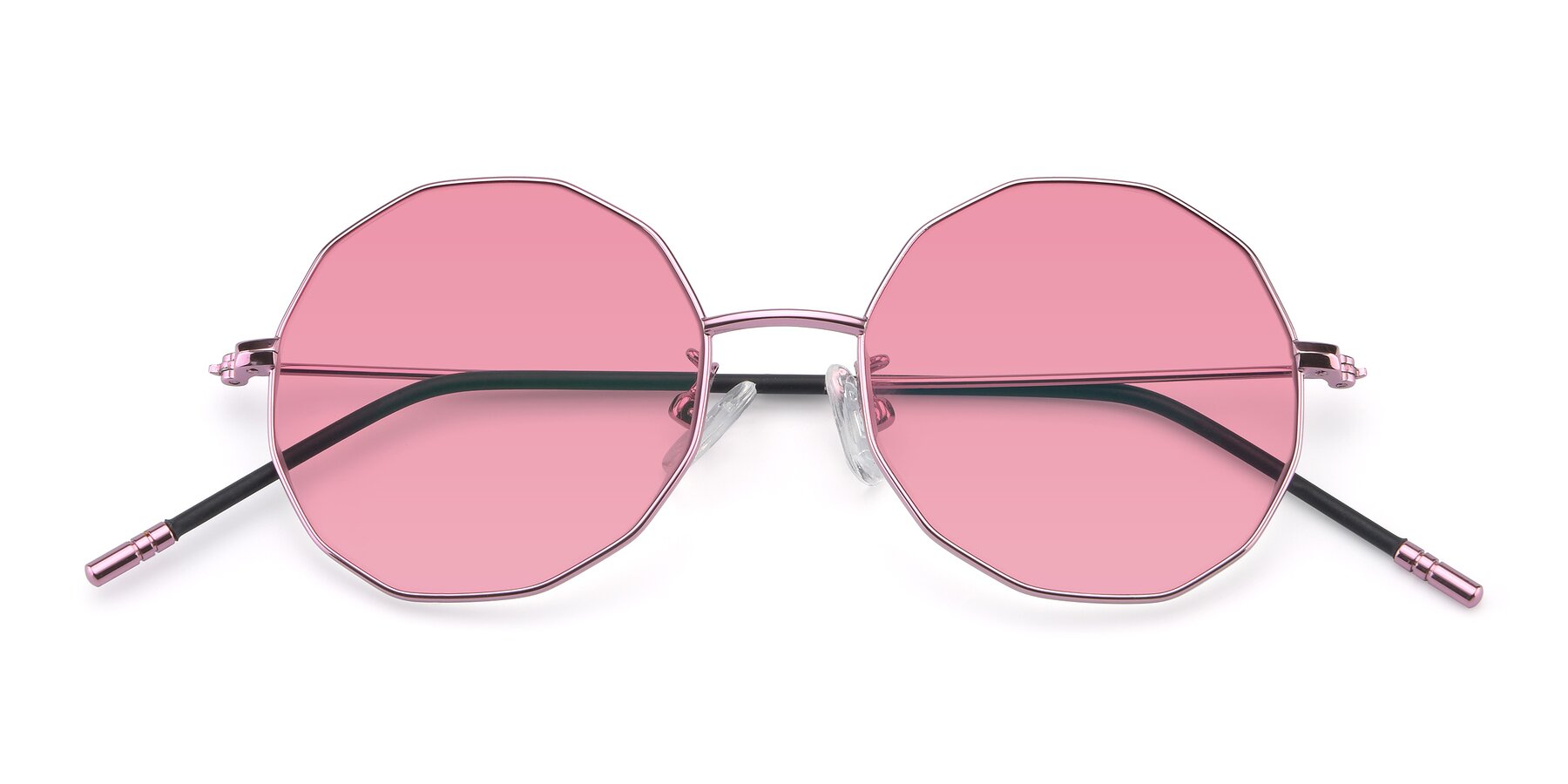Folded Front of Dreamer in Pink with Pink Tinted Lenses