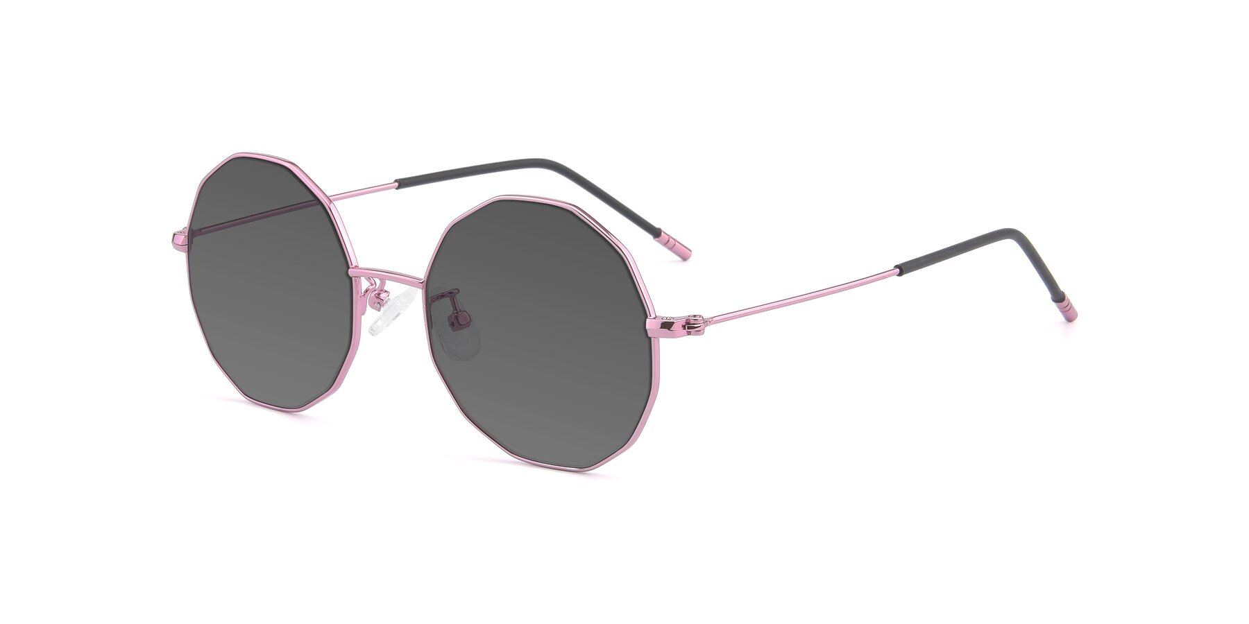Angle of Dreamer in Pink with Medium Gray Tinted Lenses