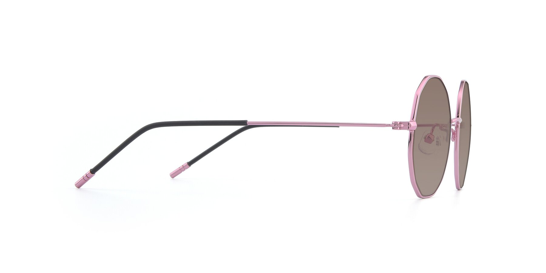 Side of Dreamer in Pink with Medium Brown Tinted Lenses