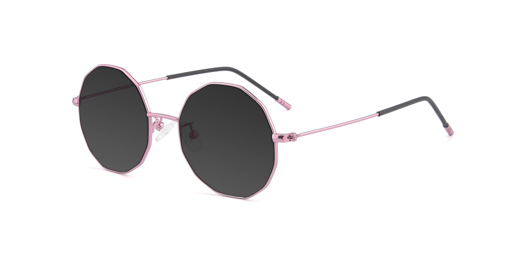 Angle of Dreamer in Pink with Gray Tinted Lenses