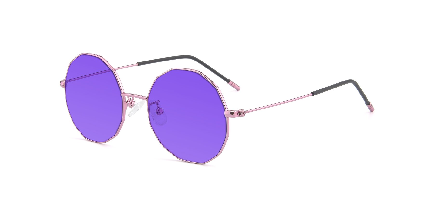 Angle of Dreamer in Pink with Purple Tinted Lenses