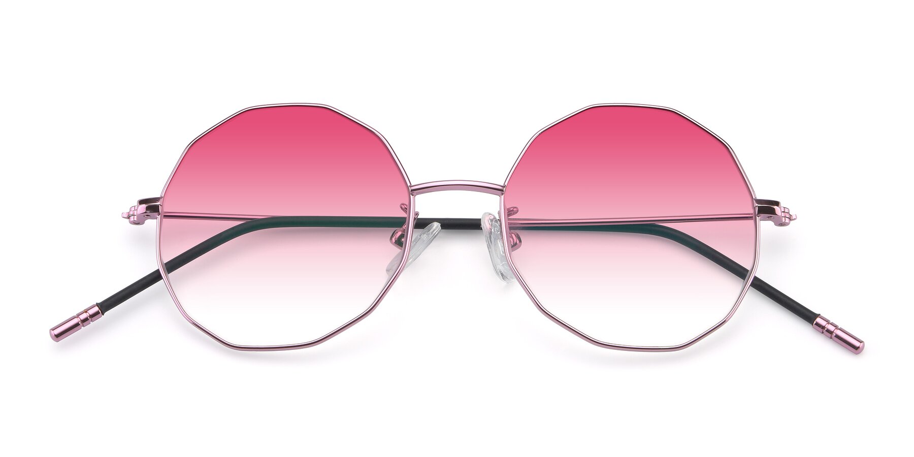Folded Front of Dreamer in Pink with Pink Gradient Lenses