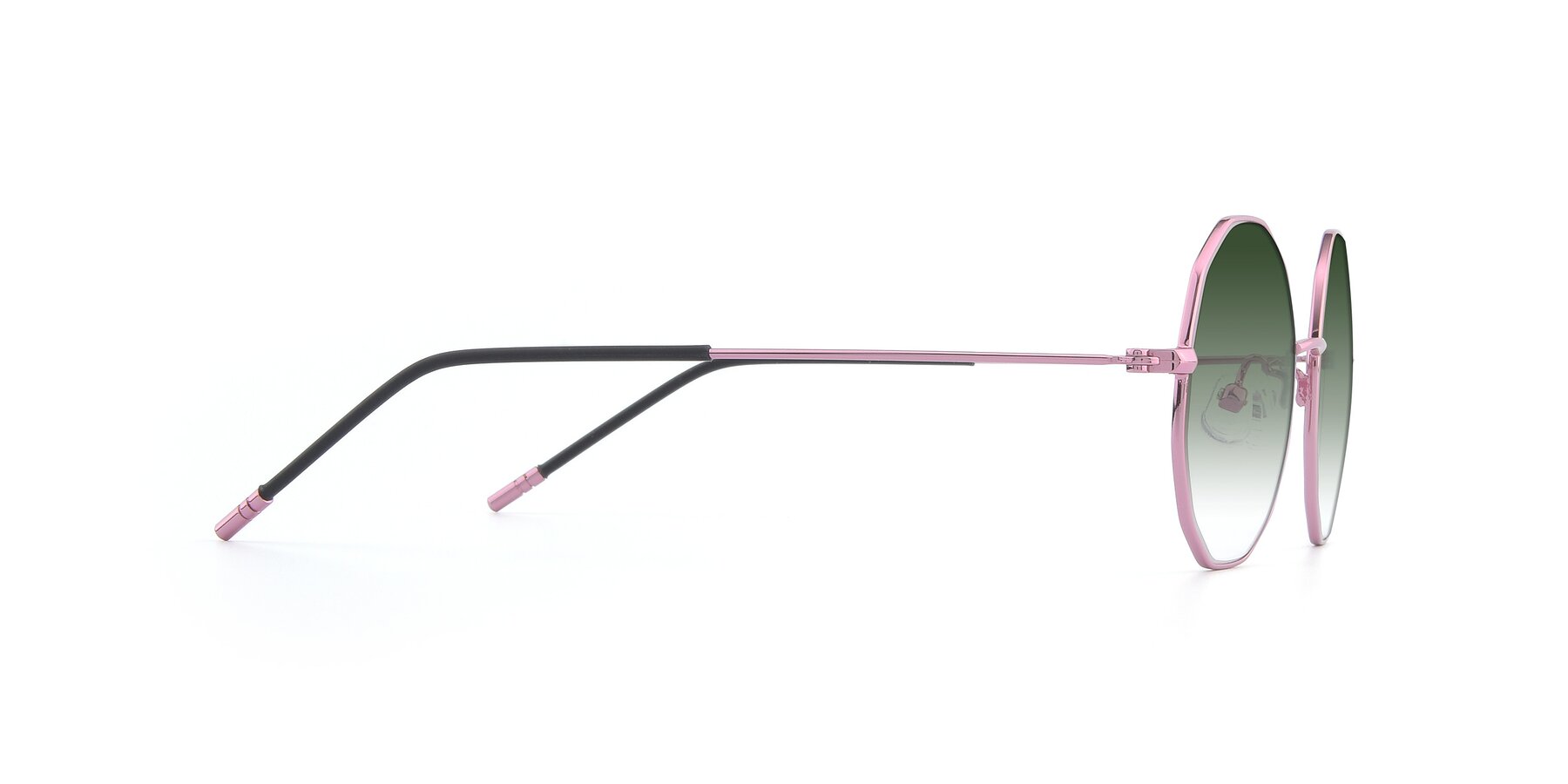 Side of Dreamer in Pink with Green Gradient Lenses