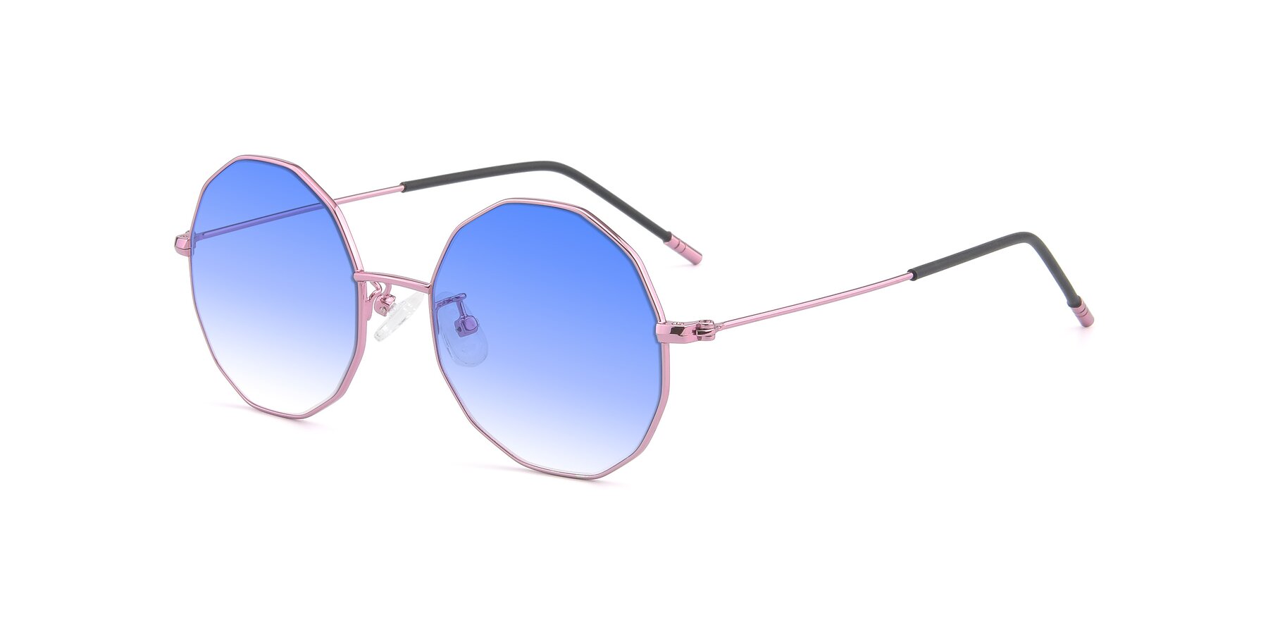 Angle of Dreamer in Pink with Blue Gradient Lenses