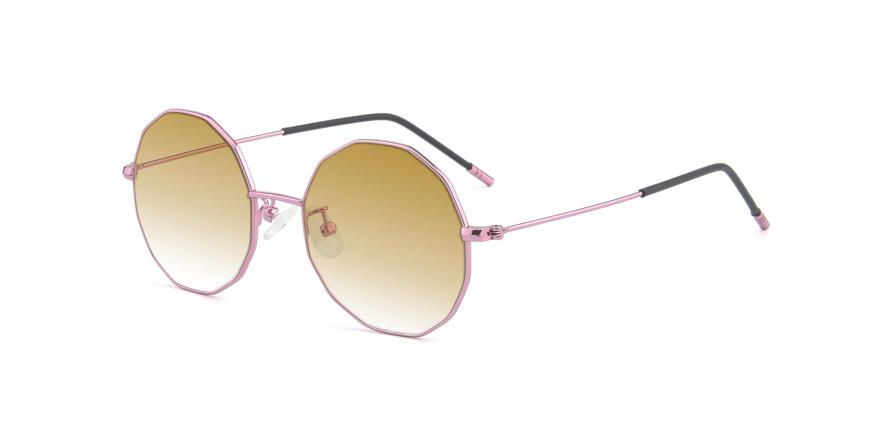 Angle of Dreamer in Pink with Champagne Gradient Lenses