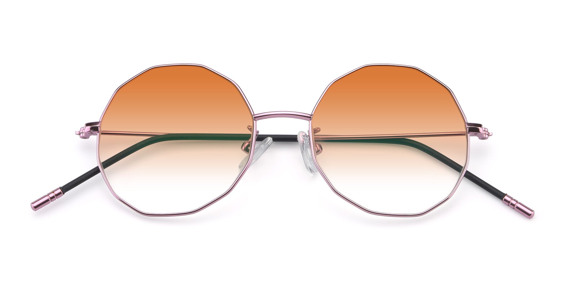 Folded Front of Dreamer in Pink with Orange Gradient Lenses