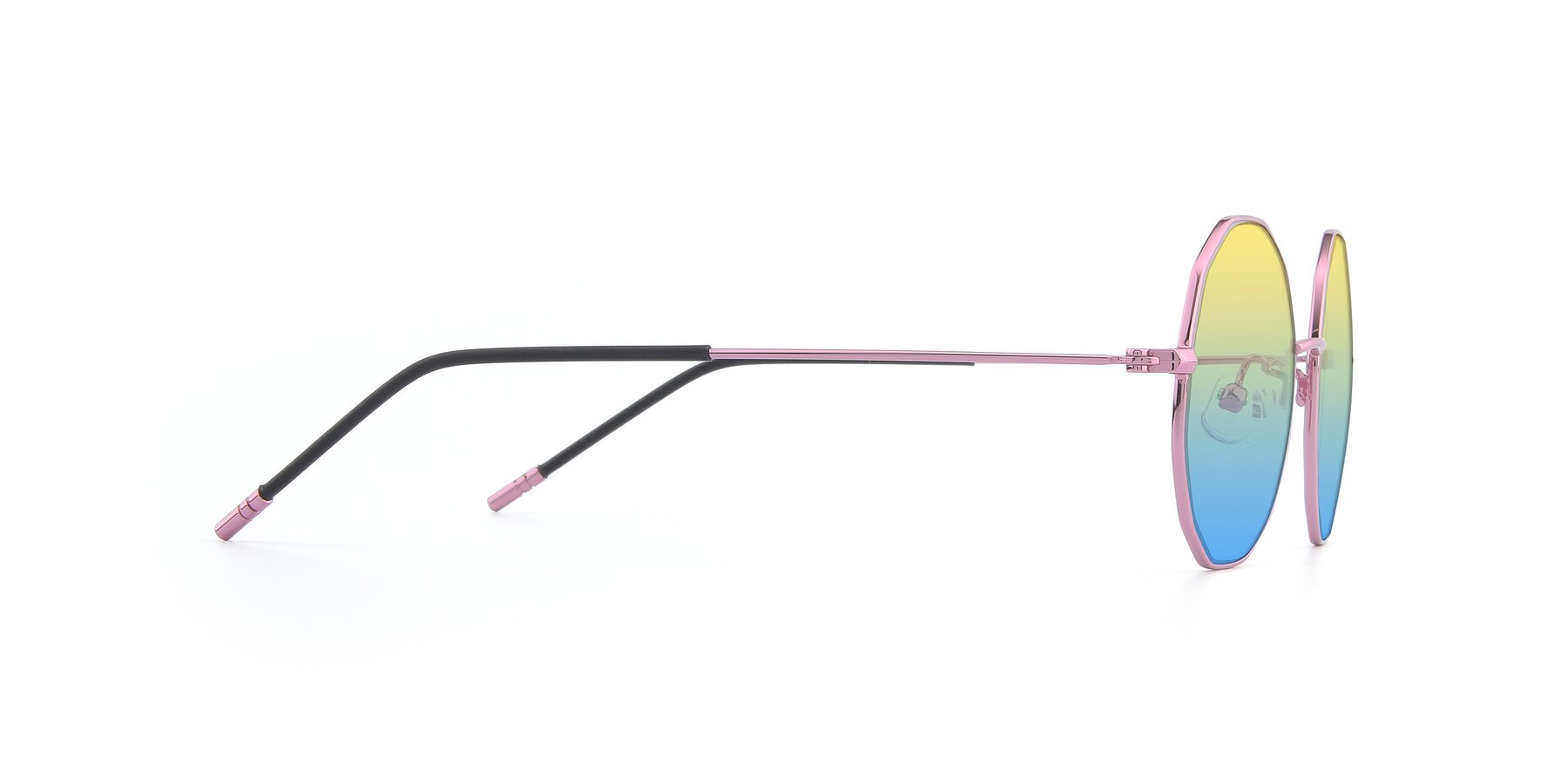 Side of Dreamer in Pink with Yellow / Blue Gradient Lenses