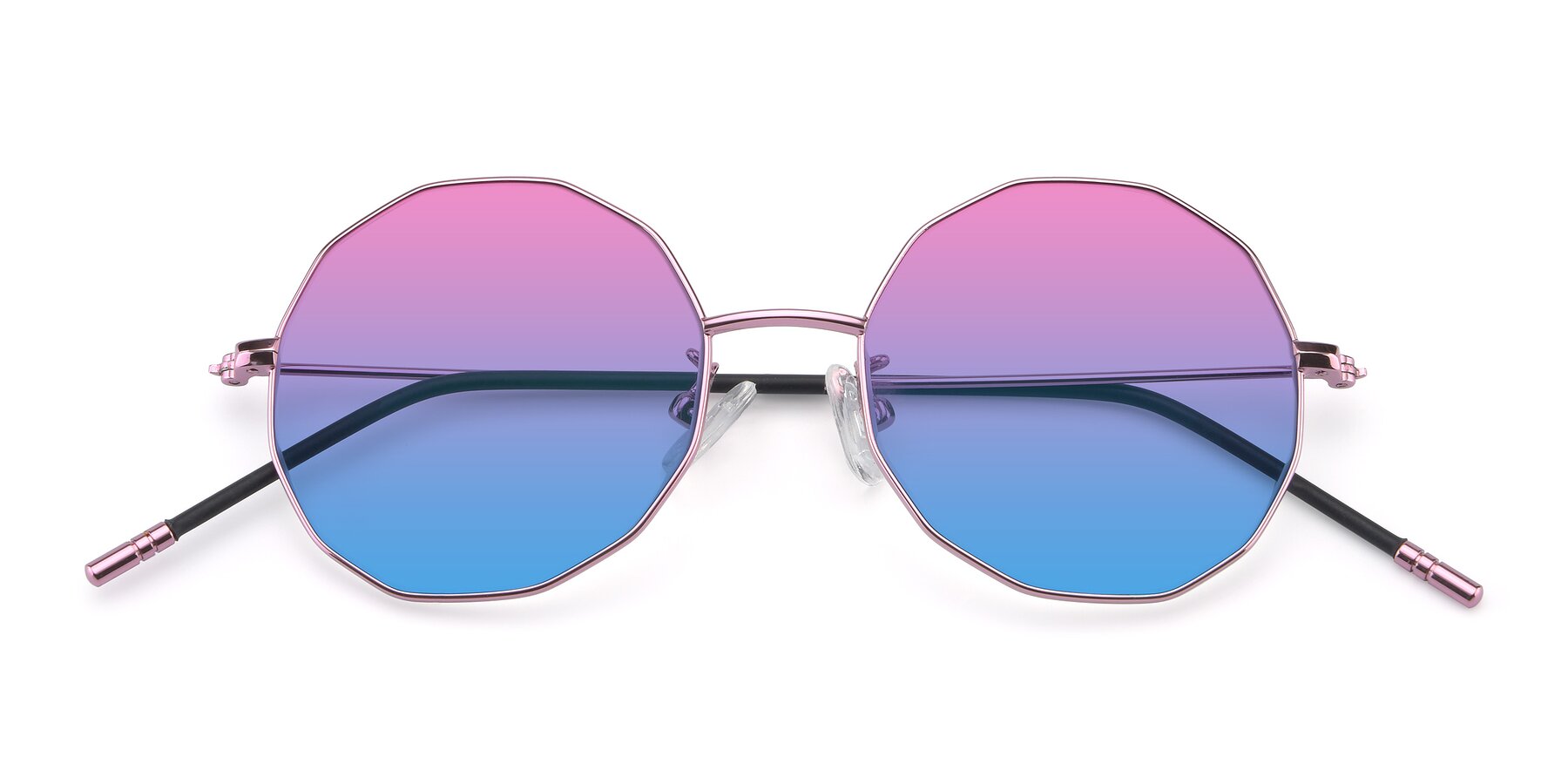 Folded Front of Dreamer in Pink with Pink / Blue Gradient Lenses