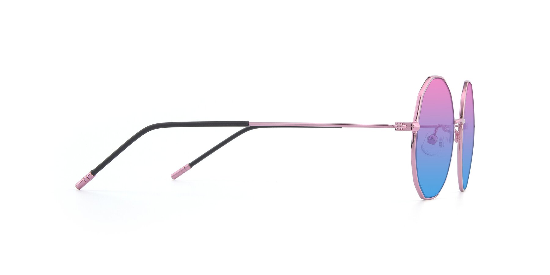 Side of Dreamer in Pink with Pink / Blue Gradient Lenses