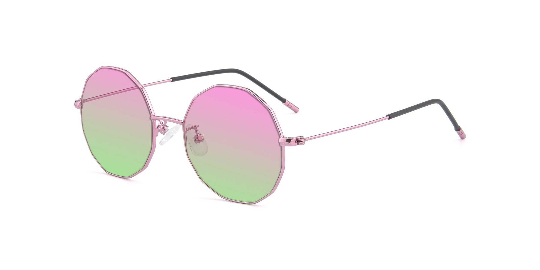 Angle of Dreamer in Pink with Pink / Green Gradient Lenses