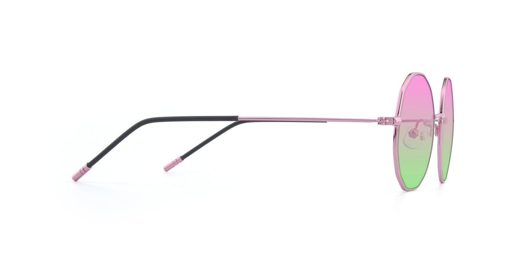 Side of Dreamer in Pink with Pink / Green Gradient Lenses