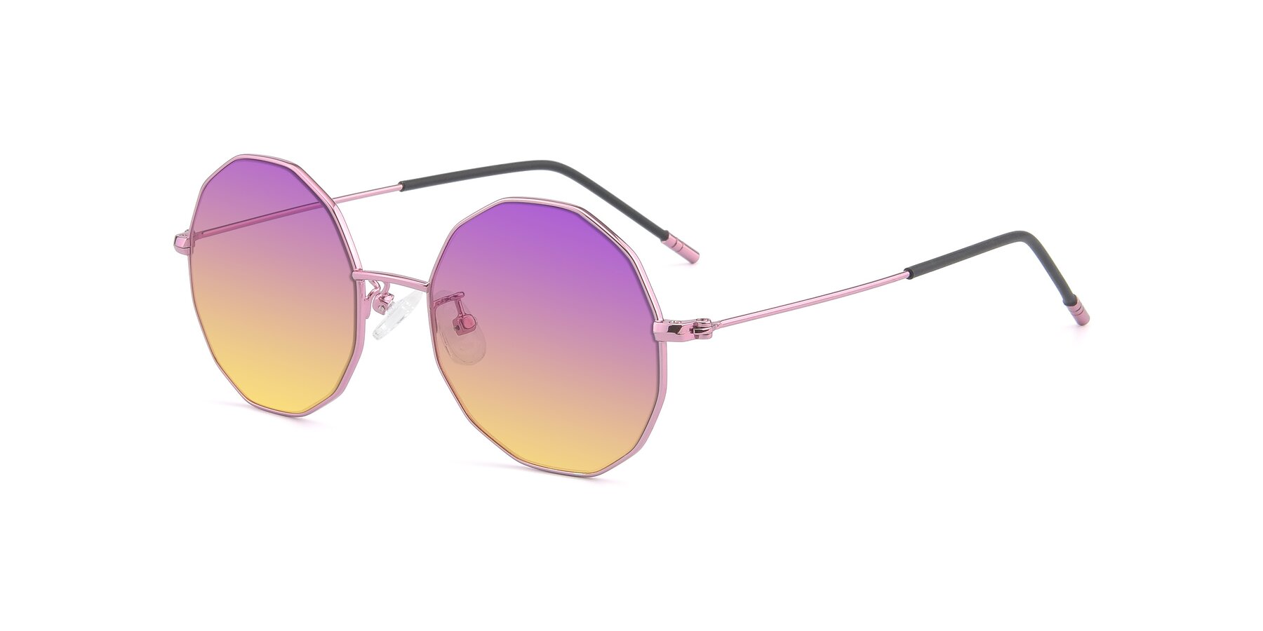 Angle of Dreamer in Pink with Purple / Yellow Gradient Lenses