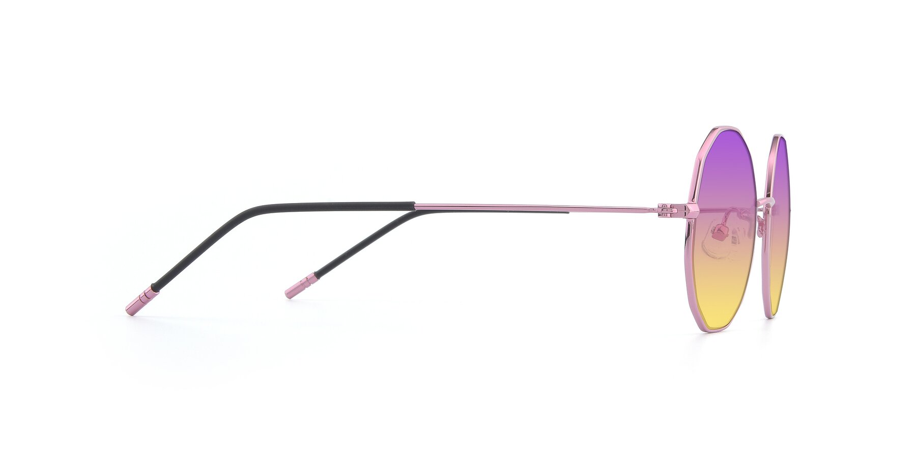 Side of Dreamer in Pink with Purple / Yellow Gradient Lenses