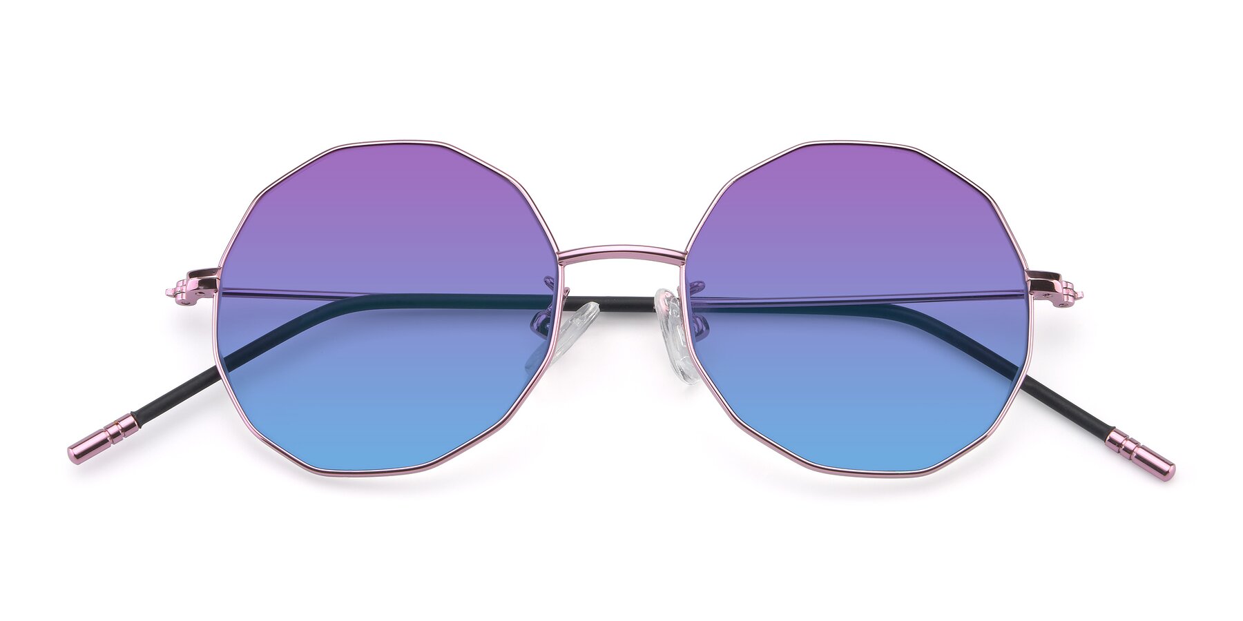 Folded Front of Dreamer in Pink with Purple / Blue Gradient Lenses