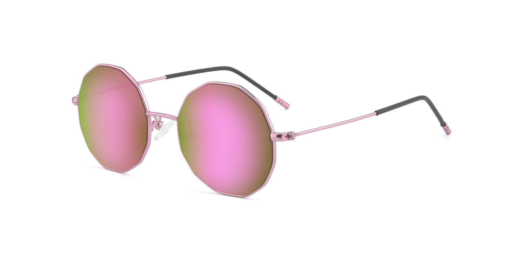 Angle of Dreamer in Pink with Pink Mirrored Lenses