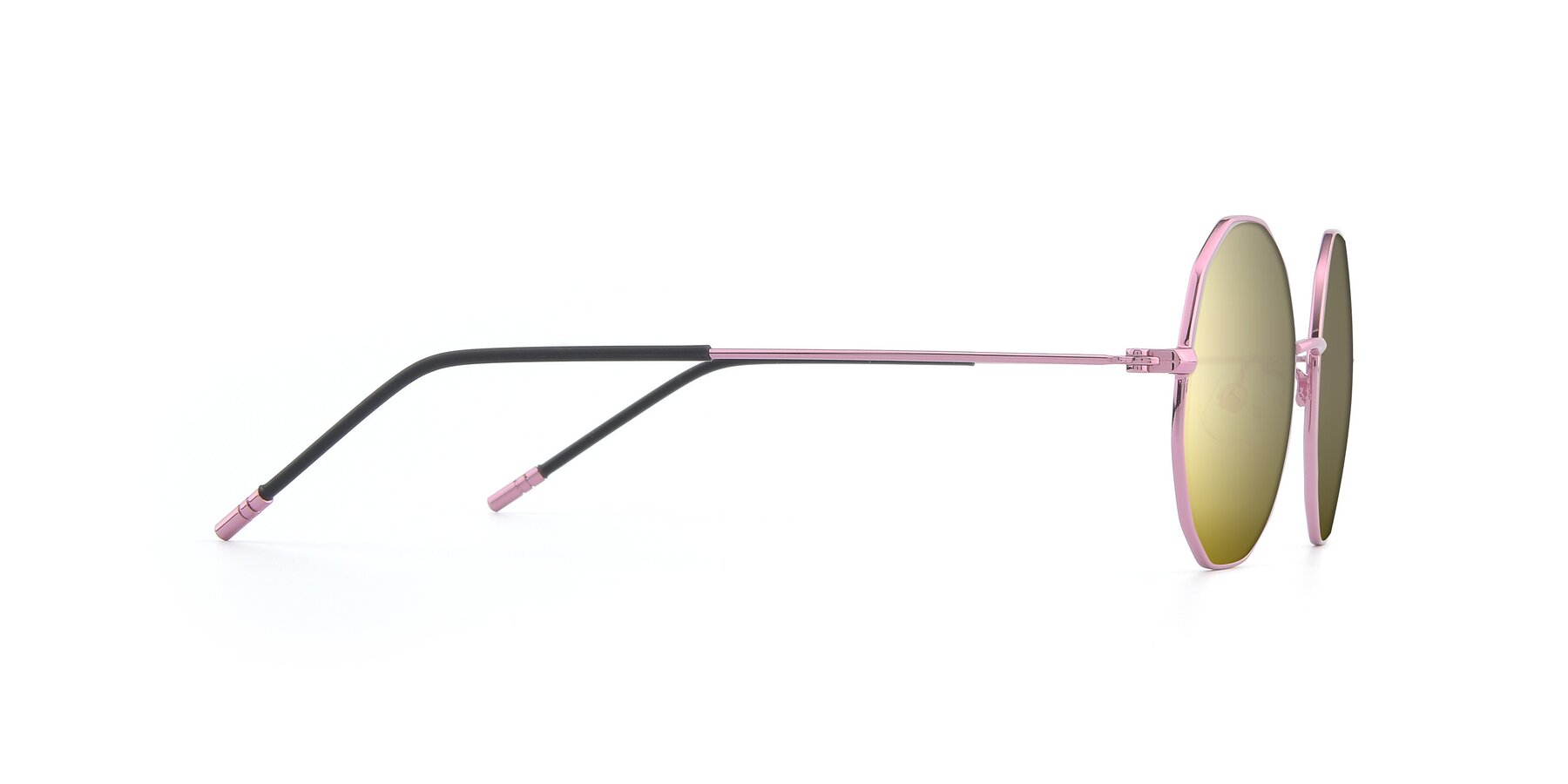 Side of Dreamer in Pink with Gold Mirrored Lenses