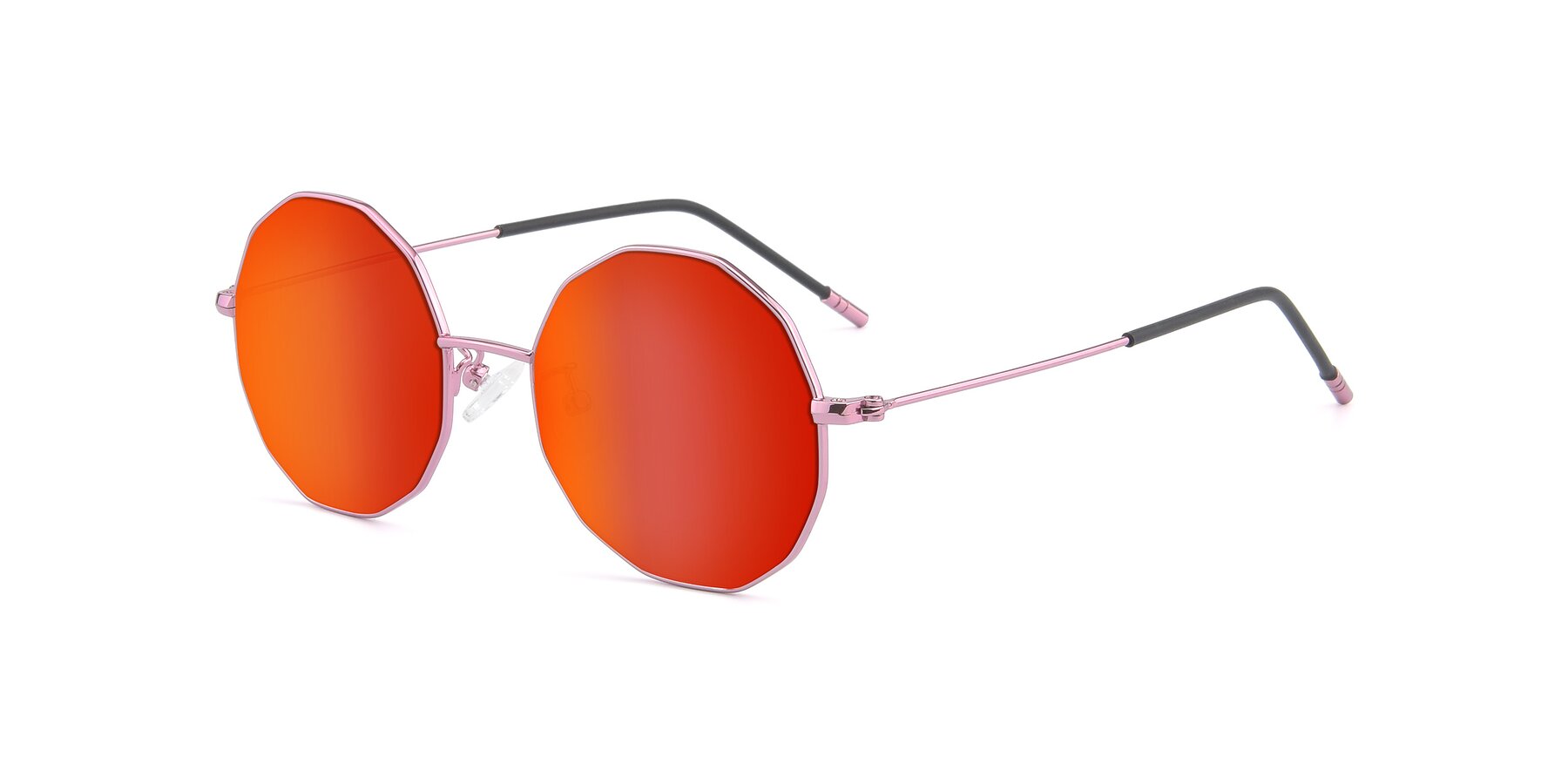 Angle of Dreamer in Pink with Red Gold Mirrored Lenses