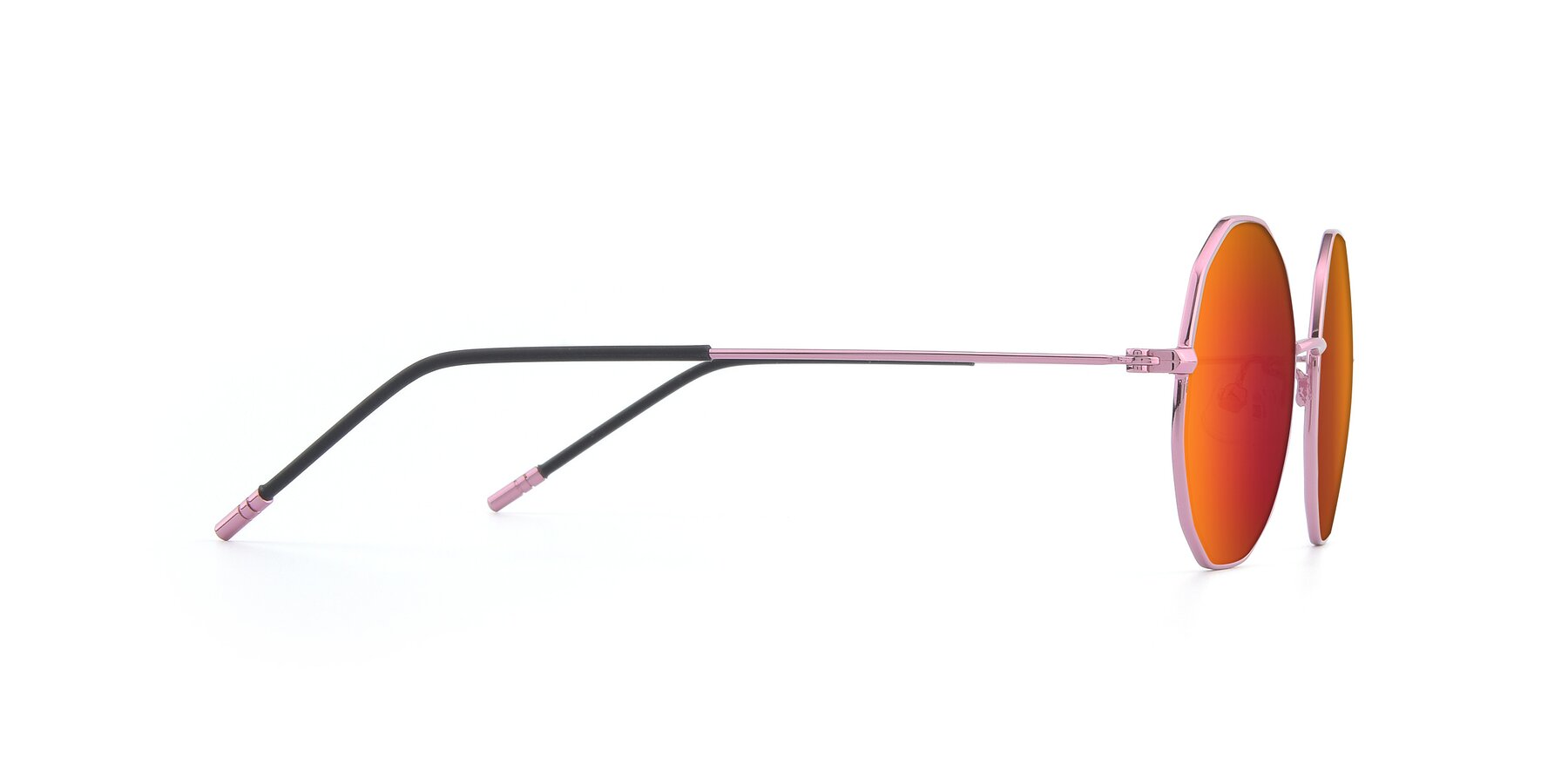 Side of Dreamer in Pink with Red Gold Mirrored Lenses